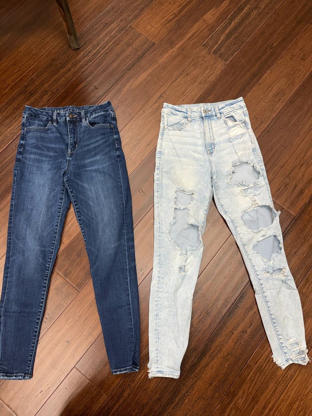 American Eagle Jeans LOT CurvyHigh Rise Jegging 6 R